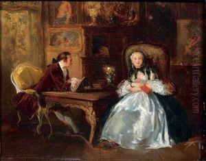 Scene D'interieur by Alfred Henri Darjou