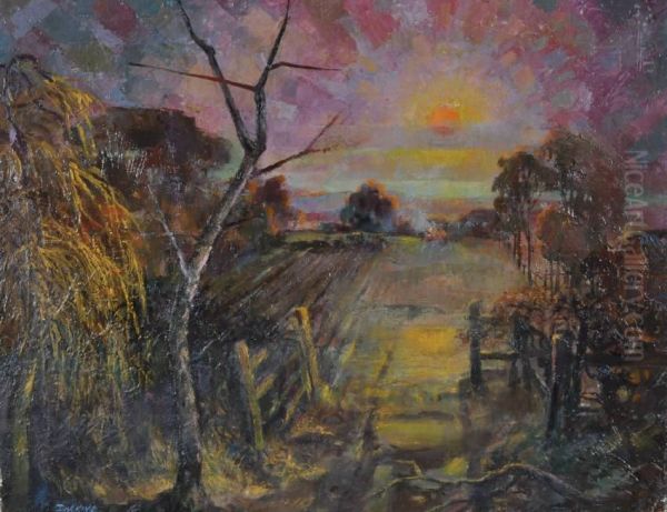 Stylised Rural Sunset - view 1