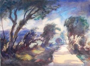 Windswept Country Lane by Harry Fred Darking