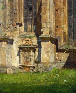 Grab An Der Kirchenmauer by Hugo Darnaut