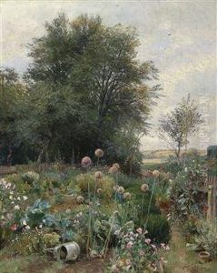 Bauerngarten In Niederosterreich by Hugo Darnaut