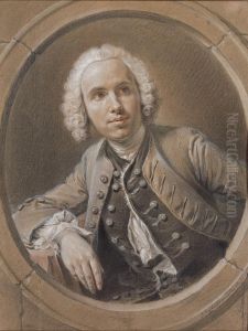 Portrait Presume De Charles-nicolas Cochin by Johann Georg Dathan