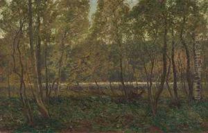 Flussaue Im Herbst by Carl Friedrich Daubenspeck