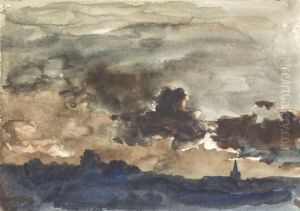 Storm Clouds, Twilight by Charles-Francois Daubigny