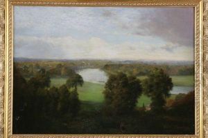 Paysage A La Riviere by Karl Pierre Daubigny