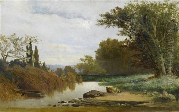 Landscape By The River Bank - view 1