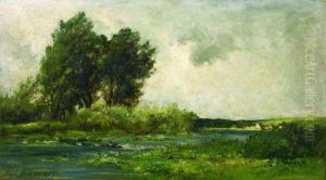 Paysage Aux Grands Arbres by Karl Pierre Daubigny