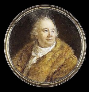 A Gentleman, Wearing A Coat With Large Fur Collar And Loose White Cravat by Pierre Daubigny