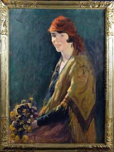 [elegante Au Bouquet Fleuri] by Georges Daumerie