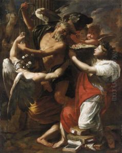 Allegoria Del Tempo by Charles Claude Dauphin