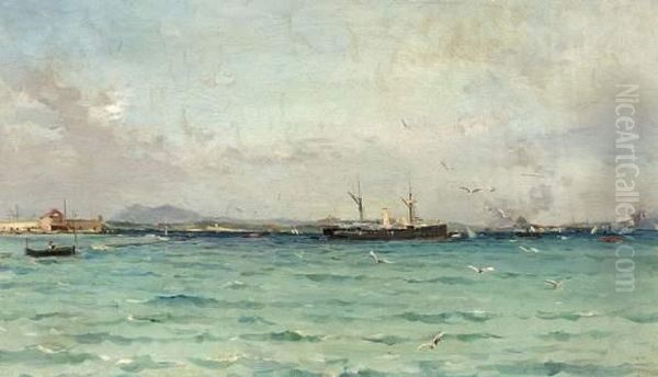 Navire Dans La Rade De Toulon - view 1