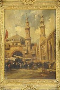Un Souk Pres De La Mosquee Al Hassan.