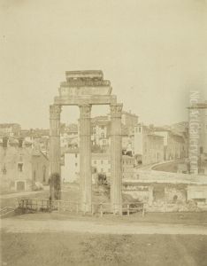 Temple Of Castor And Pollux by Louis Alphonse Davanne