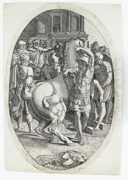 Alexander Subduing Bucephalus - view 1