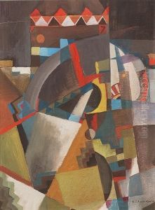 Cubo-futuristic Abstract Composition by Efimovich Zagoskin David