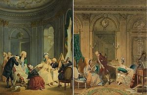 Le Billet Doux Et La Marchande De Tissu by Gustave David
