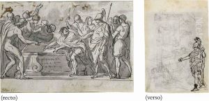 Alexander Ordering The Books Of Homer To Be Preserved by Jacques Louis David