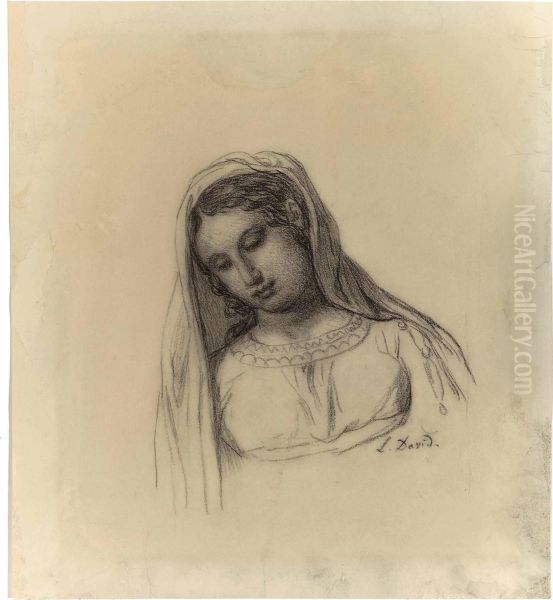 Portrait Of A Young Woman In A Veil - view 1