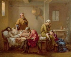 Beweinung Eines Toten. by Jean Louis David