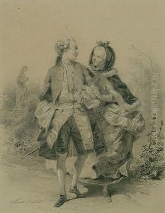 A Stroll Through Classical Gardens by Jean Louis David