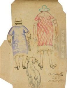 Femmes De Dos Et Leur Chien