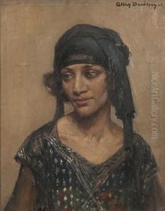 Portrait Of A Girl In Flapper Dress