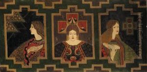 Decorative Panel, With Three Female Figures by George Dutch Davidson