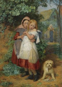 Girls, Frightened By A Dog Girls, Frightened By A Dog