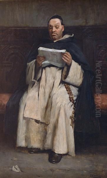 A Seated Clergyman Reading, '86 - view 1
