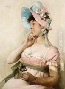 The Flower Girl by Frederick Williams Davis