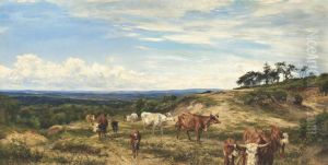 Ewhurst Hill, Surrey by Henry William Banks Davis, R.A.