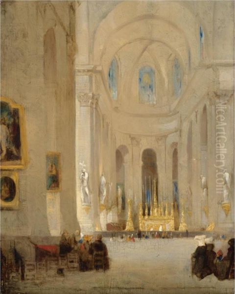The Interior Of St Sulpice - view 1