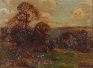 Landscape With Trees by Joseph Barnard Davis