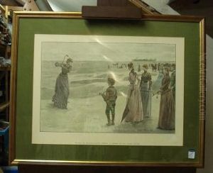 Golfing On Minchinhamptoncommon: by Lucien Davis