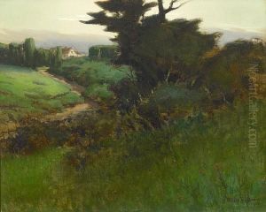 Northern California Farm Scene by Willis E. Davis