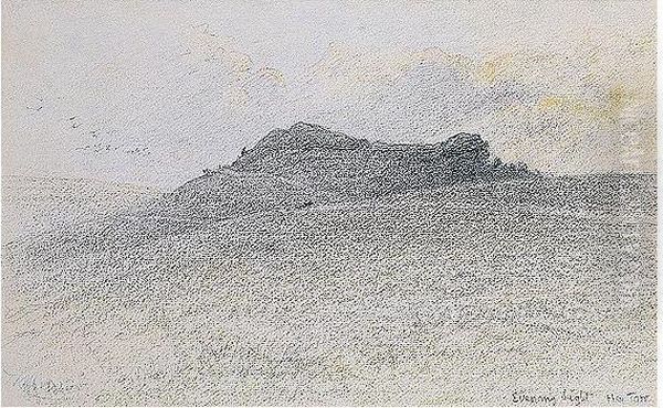 Signed L.l.: T. Raffles Davison, Inscribed L.r.: Evening Light Hey Tor - view 1