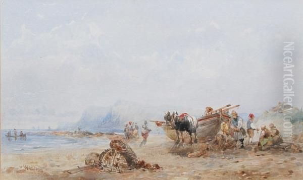 Fishermen On The Shore - view 1