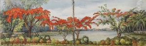 Two Sketchbooks Containing Views Of Kashmir, India by Alice Davy