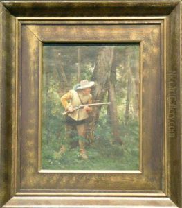 Musketeer In A Forest by Albert Pierre Dawant