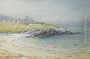 Iona Abbey Across The Bay by Joseph Yelverton Dawbarn