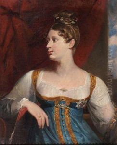 Half Length Portrait Of Princess Charlotte Augusta Of Wales