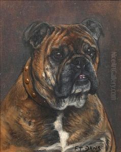 Portrait Of A Bulldog by Thomas C. S. Benham