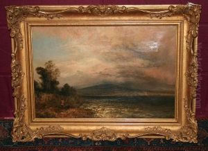 Fisherman Beside A Loch by Alfred Dawson