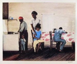 Saturday Evening At The Kitchen by Arthur Dawson
