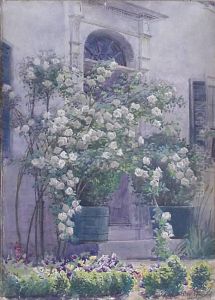 ''century Old Cottage Roses''- by George Walter Dawson