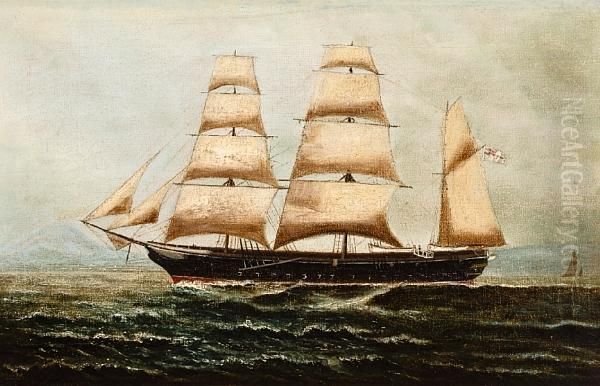 A British Three Masted Barque In Naplesharbour - view 1