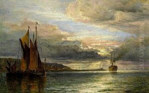 The Thames At Erith by Henry Thomas Dawson