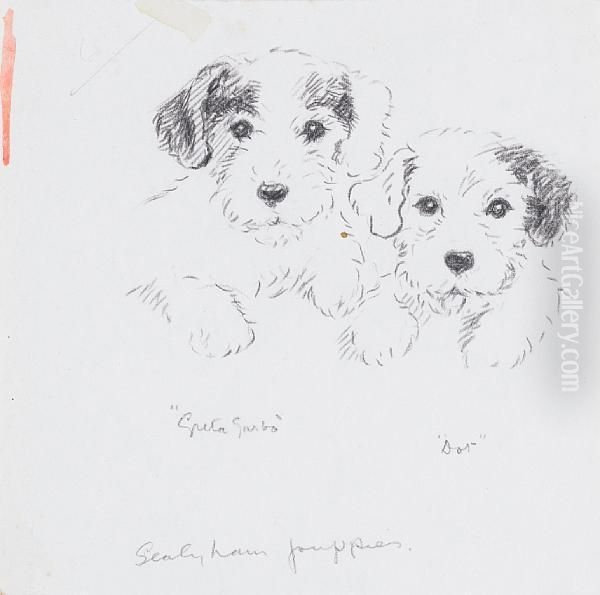 Greta Garbo & Dot - Sealyham Puppies - view 1