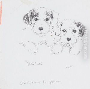 Greta Garbo & Dot - Sealyham Puppies by Lucy Dawson