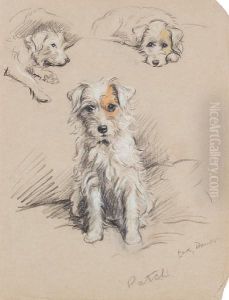 'patch' - A Wire-haired Terrier by Lucy Dawson
